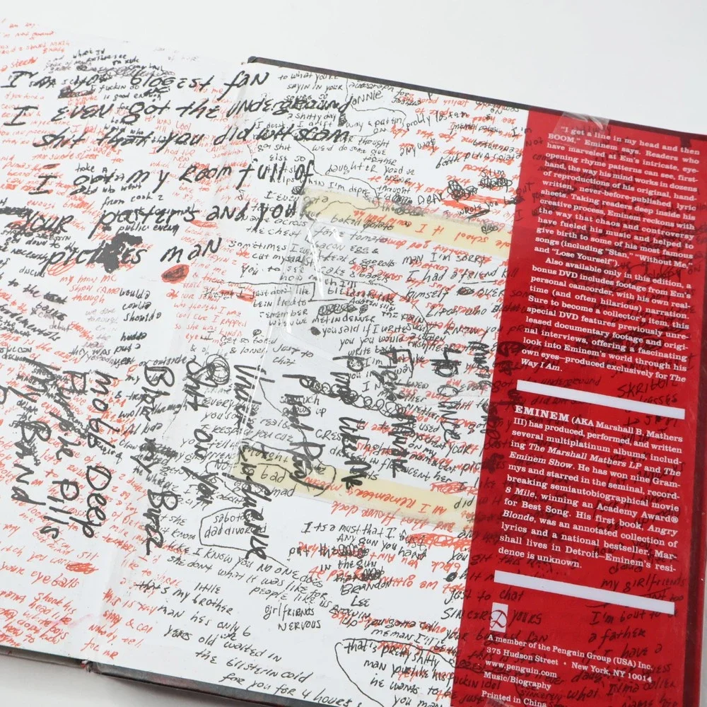 Eminem The Way I Am Hardcover Book- No Bonus DVD - Marshall Mathers Biography‎